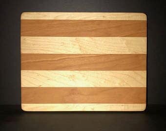 Pan Am 1973 Logo 8”X10” Cutting boards Made Out Of Cherry and Maple (12”X14” & 13”X18” Also Available)