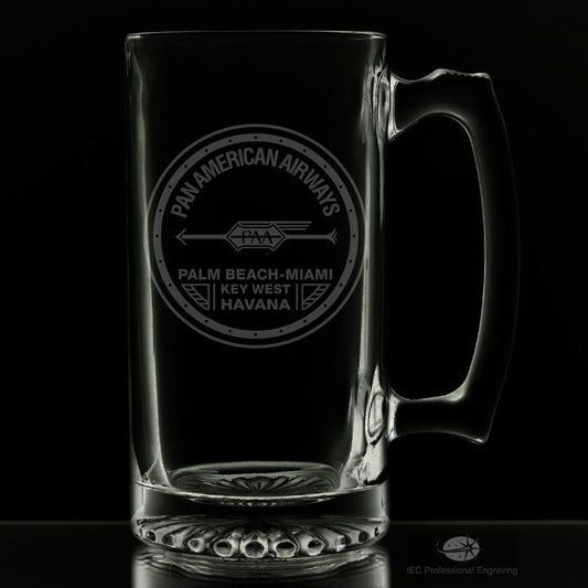PanAm 1927 Logo 25 Ounce Beer Mug (Also Available in 16oz)