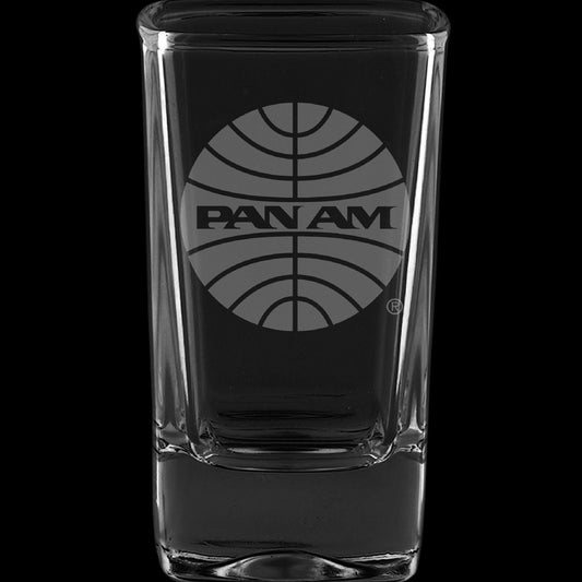 PanAm 1957 Logo, 2.75 Ounce Dessert Shot Glass (Also available in 2.0oz)