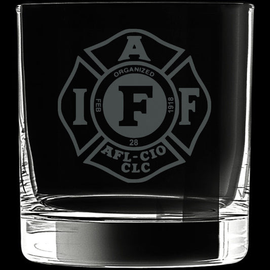 IAFF Officially Licensed 12 Ounce Rocks Glass