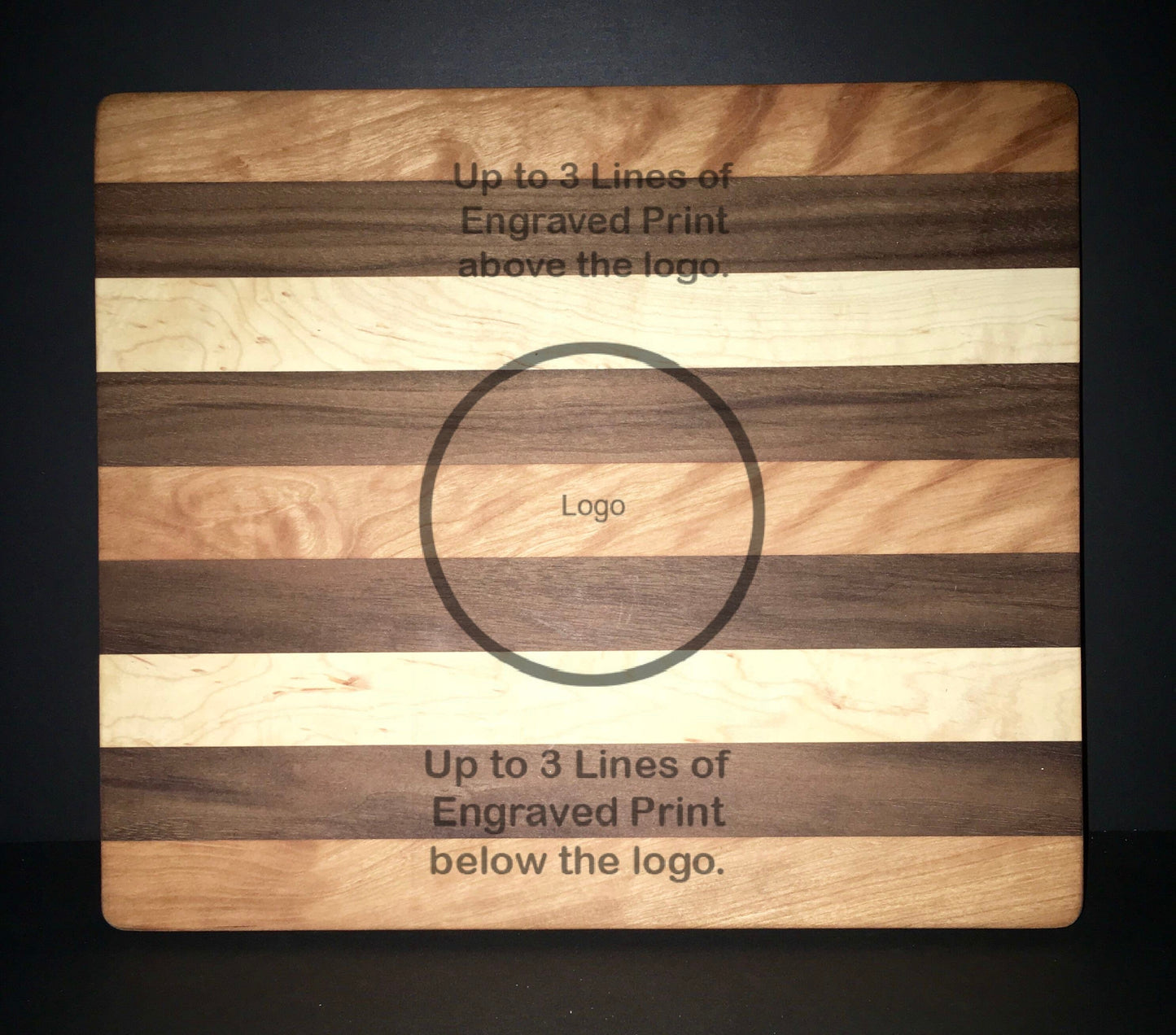 IAFF Officially Licensed 8”X10” Cuttingboards Made Out Of Cherry, Black Walnut, and Maple (7X9 & 12”X14” Also Available)