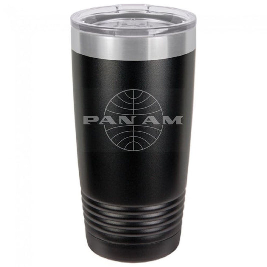 PanAm 20 Ounce Black Polar Camel Tumbler (Also Available in Red, White, Gray, & Blue)