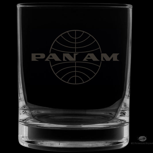 Pan Am Officially Licensed 12 Ounce Rocks Glass
