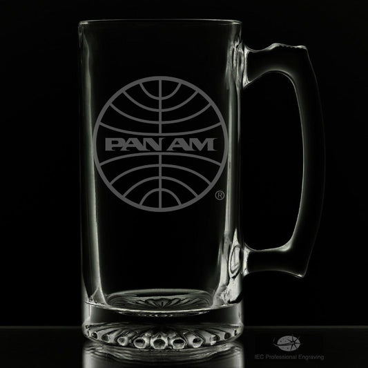 PanAm 1973 Logo 25 Ounce Beer Mug (Also Available in 16oz)