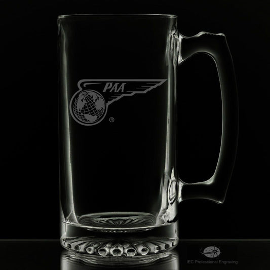 PanAm 1944 Wing Globe Logo 25 Ounce Beer Mug (Also Available in 16oz & 12oz)