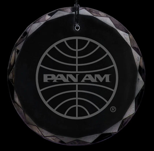 Pan Am Globe Officially Licensed Crystal Christmas Ornament (2.25X.25 thick)